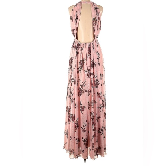 NWT Marchesa Notte Carrara Floral Pink Floral Maxi Dress - Picture 5 of 12